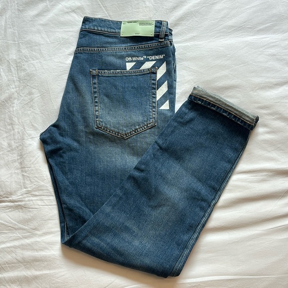 Off-White Blue Denim Jeans - Picture 2 of 11